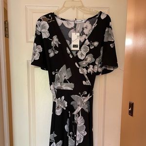 Kissmay V neck floral dress with pockets
